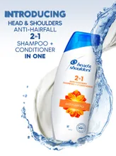 Head &amp; Shoulders 2-in-1 Anti-Hairfall Anti-Dandruff Shampoo + Conditioner, 180 ml, Pack of 1