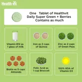 Healthvit Daily Super Green+Berries Effervescent, 10 Tablets, Pack of 1