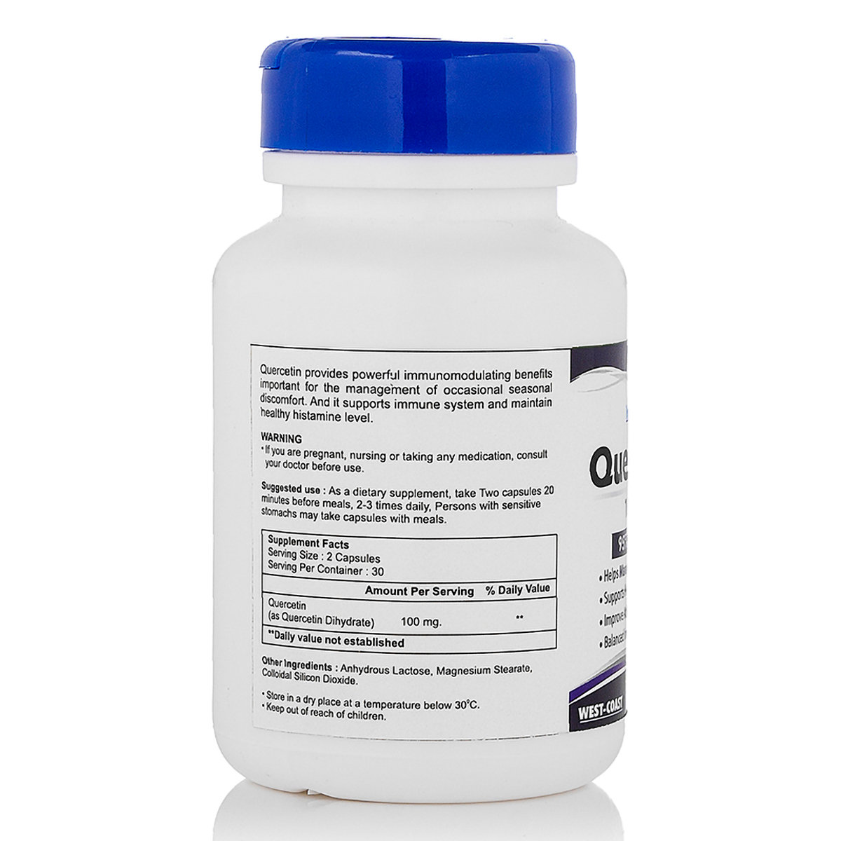 Healthvit Quercetin 100 mg, 60 Capsules, Pack of 1 Healthvit Quercetin 100 mg, 60 Capsules, Pack of 1