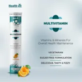 Healthvit Multivitamin Sugar Free Orange Flavour Effervescent, 20 Tablets, Pack of 1