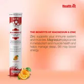 Healthvit Magneed-Z Sugar Free Orange Flavour Effervescent, 20 Tablets, Pack of 1
