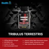 Healthvit Fitness Tribulus Terrestris 1000 mg Maximum Strength 40% Saponins - 90 Tablets, Pack of 1