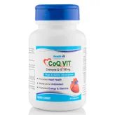 Healthvit High &amp; Better Absorption Co-Qvit Coenzyme Q-10 100 mg, 60 Capsules, Pack of 1