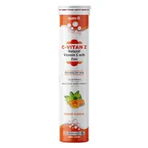 Healthvit C-Vitan-Z Orange Flavour Effervescent, 20 Tablets, Pack of 1