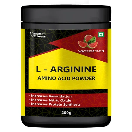 Healthvit L-Arginine Amino acid Watermelon Powder, 200 gm