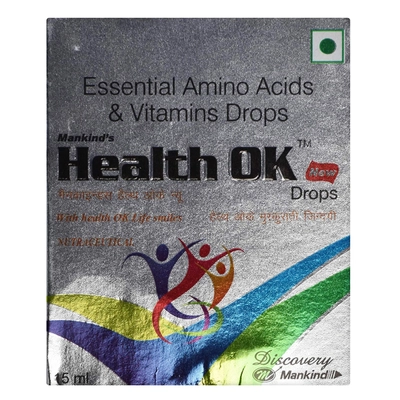 Health Ok New Drops 15 ml, Pack of 1