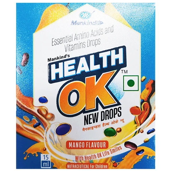 Health Ok New Mango Flavour Drops, 15 ml