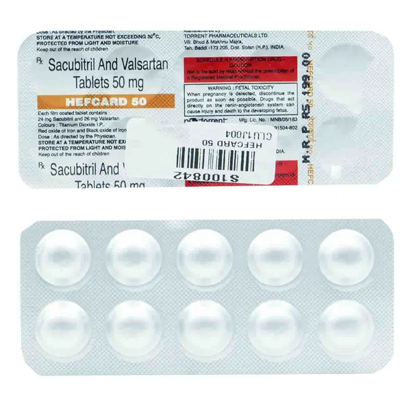 Hefcard 50 Tablet 10's