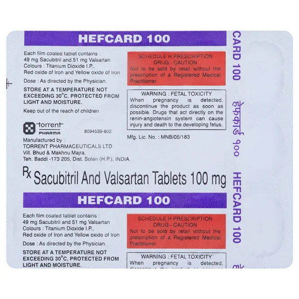 Hefcard 100 Tablet 14's