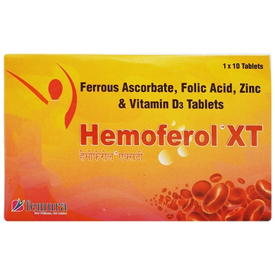 Hemoferol XT Tablet 10's, Pack of 10