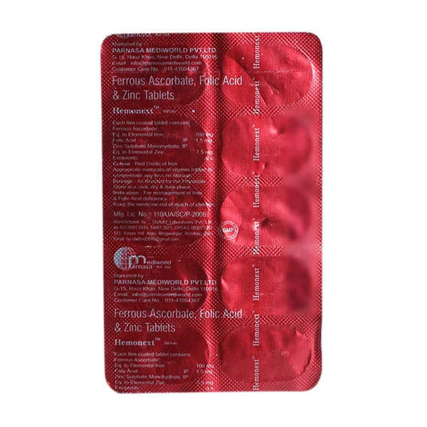 Hemonext Tablet 10's