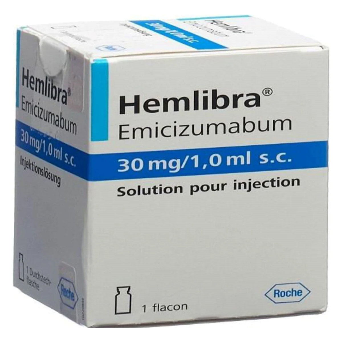 Hemlibra 30 mg Injection 1's, Pack of 1 Injection Hemlibra 30 mg Injection 1's, Pack of 1 Injection