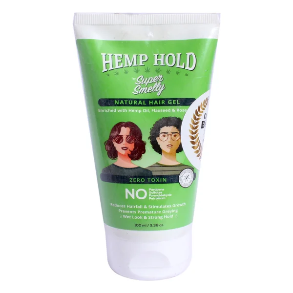 Super Smelly Hemp Hold Natural Hair Gel, 100 ml