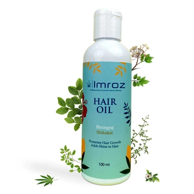 Ananta Hemp Imroz Bhringraj Shikakai Hair Oil, 100 ml, Pack of 1