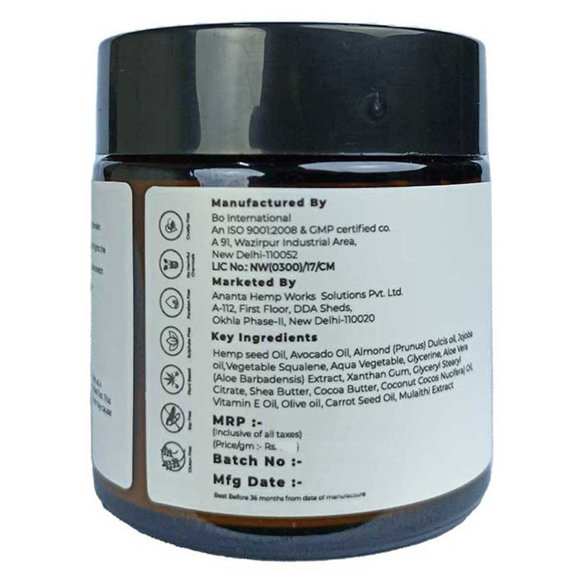 Ananta Hemp Body Butter, 100 gm Price, Uses, Side Effects, Composition