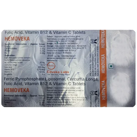 Hemoveka Tablet 10's