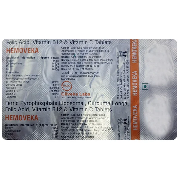 Hemoveka Tablet 10's