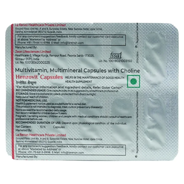 Henzovit Capsule 10's