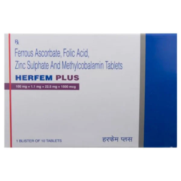 HERFEM PLUS TABLET, Pack of 10 TABLETS