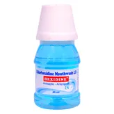 Hexidine Antiseptic-Antiplaque Mouthwash, 80 ml, Pack of 1 Mouth Wash