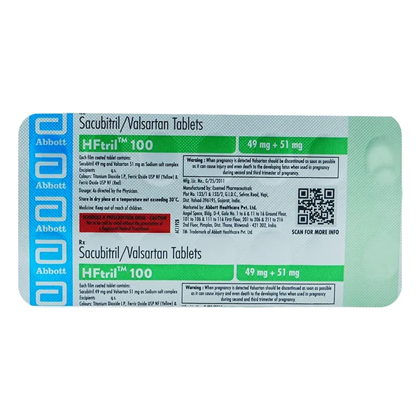 HFtril 100 Tablet 14's, Pack of 14