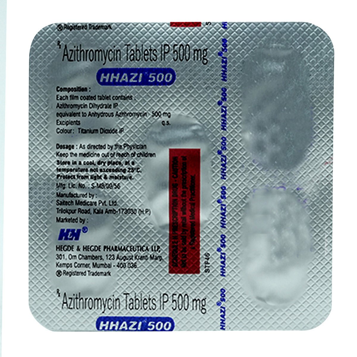 Hhazi 500 Tablet 5's, Pack of 5 TABLETS Hhazi 500 Tablet 5's, Pack of 5 TABLETS