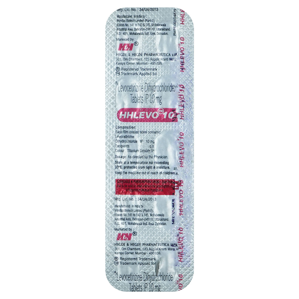 Hhlevo 10 Tablet 10's, Pack of 10 TabletS Hhlevo 10 Tablet 10's, Pack of 10 TabletS