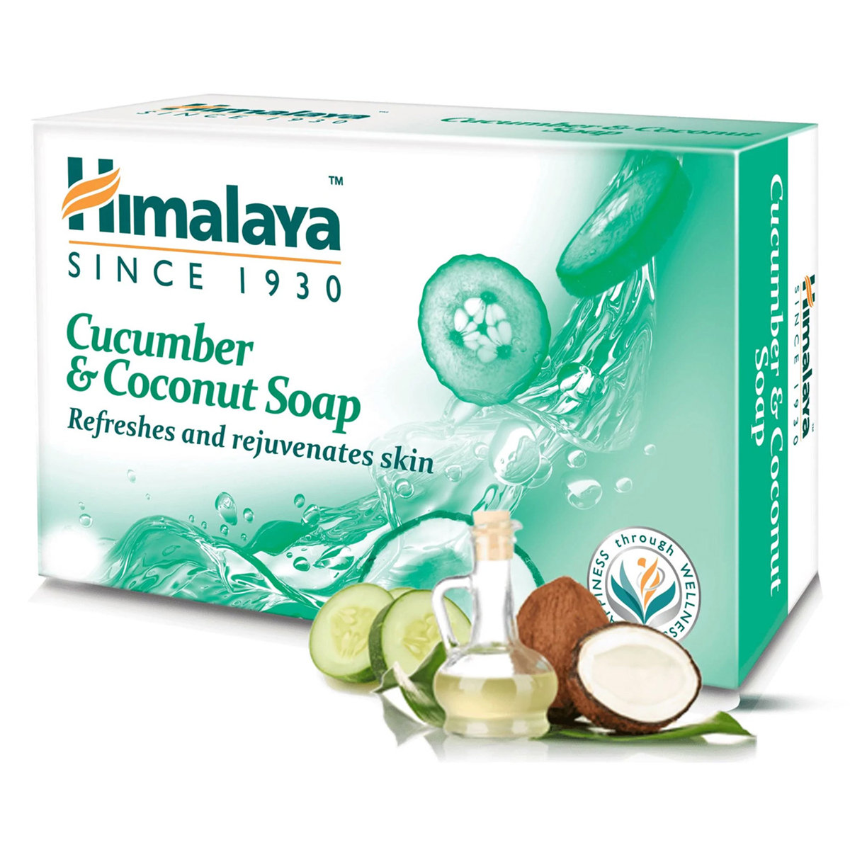 Himalaya Cucumber & Coconut Soap 75 gm | With Coconut Oil, Cucumber | Gently Cleanses | For Rejuvenatind & Refreshing Skin, Pack of 1 Himalaya Cucumber & Coconut Soap 75 gm | With Coconut Oil, Cucumber | Gently Cleanses | For Rejuvenatind & Refreshing Skin, Pack of 1