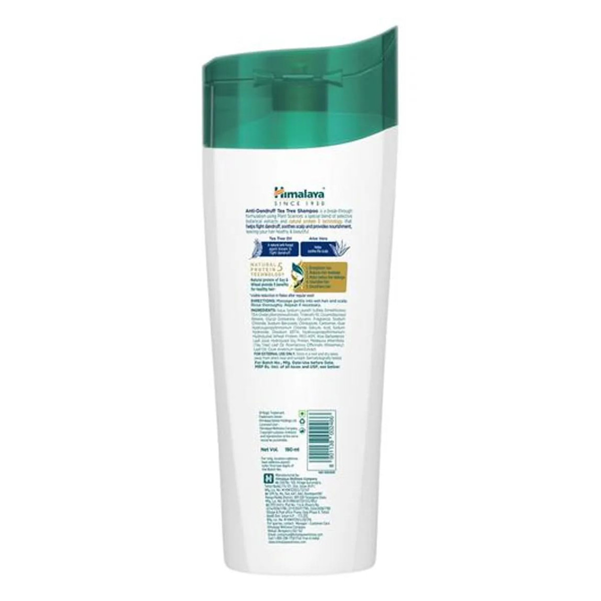 Himalaya Anti-Dandruff Shampoo with Tea Tree, 180 ml, Pack of 1 Himalaya Anti-Dandruff Shampoo with Tea Tree, 180 ml, Pack of 1