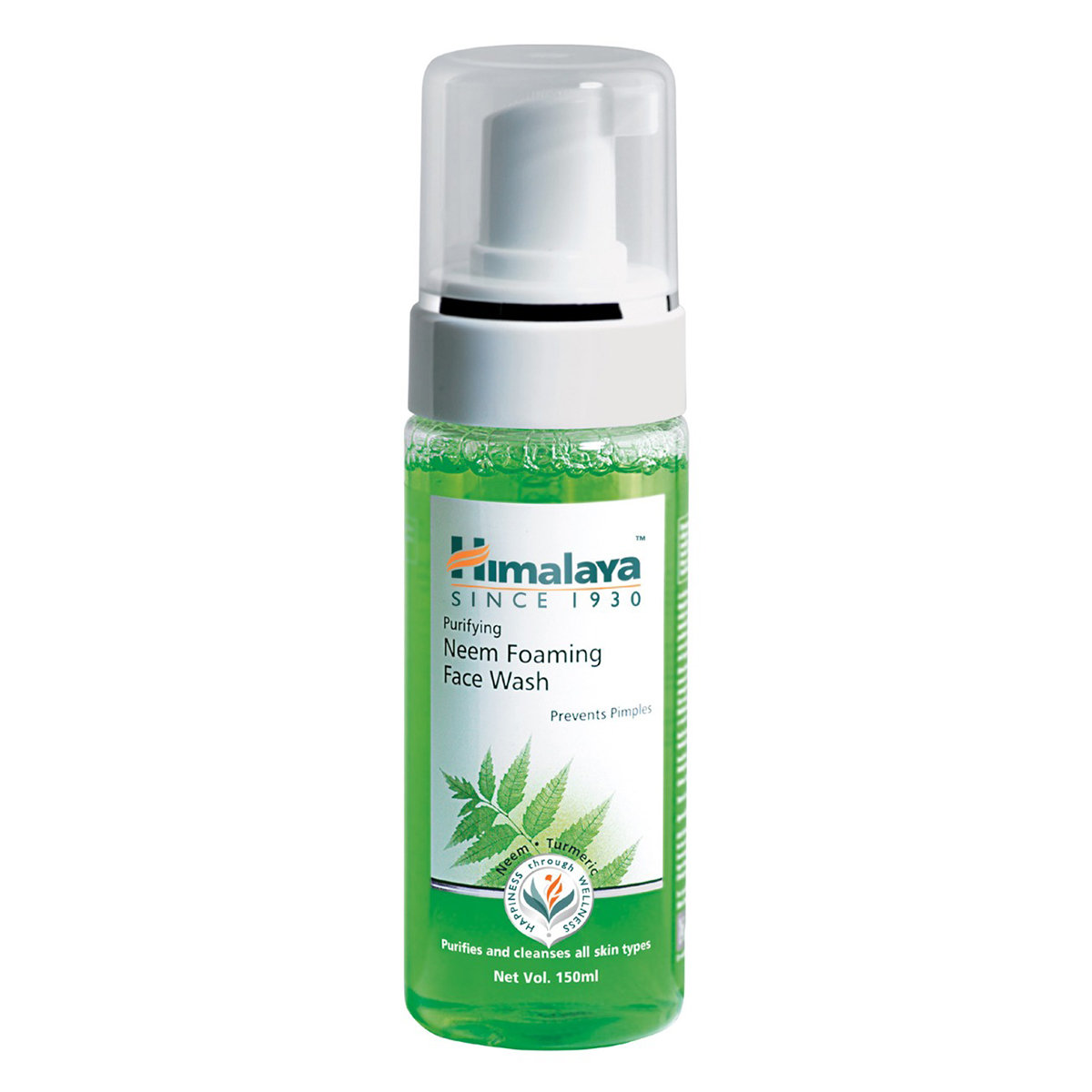 Himalaya Purifying Neem Foaming Face Wash, 150 ml | Neem & Turmeric | Purifies & Cleanses | Prevents Pimples | For All Skin Type, Pack of 1 Himalaya Purifying Neem Foaming Face Wash, 150 ml | Neem & Turmeric | Purifies & Cleanses | Prevents Pimples | For All Skin Type, Pack of 1