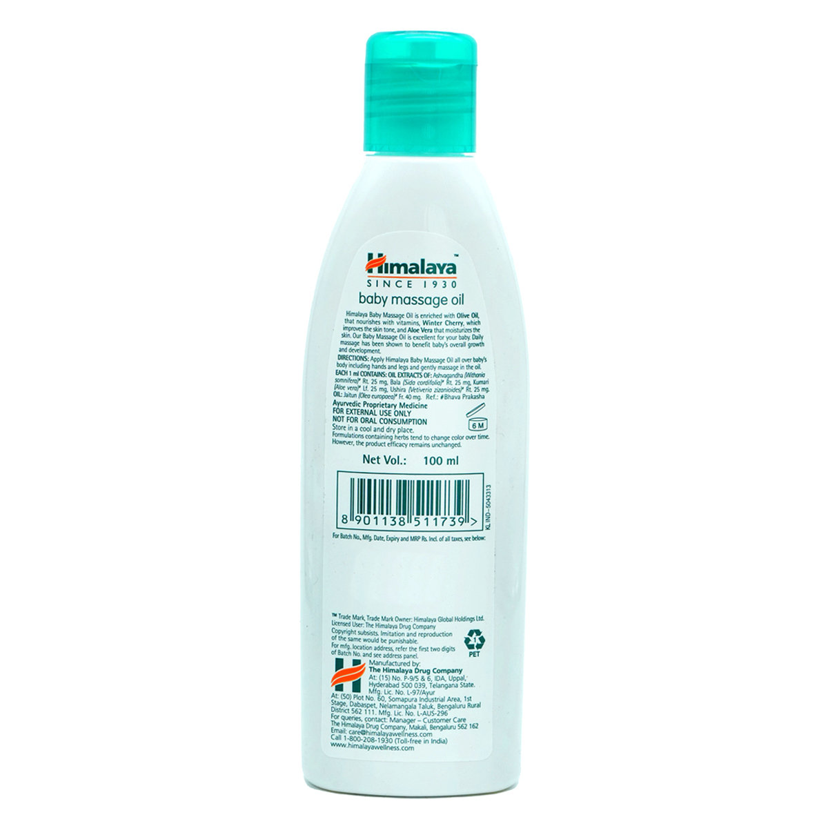 Himalaya Baby Massage Oil, 100 ml, Pack of 1 Himalaya Baby Massage Oil, 100 ml, Pack of 1