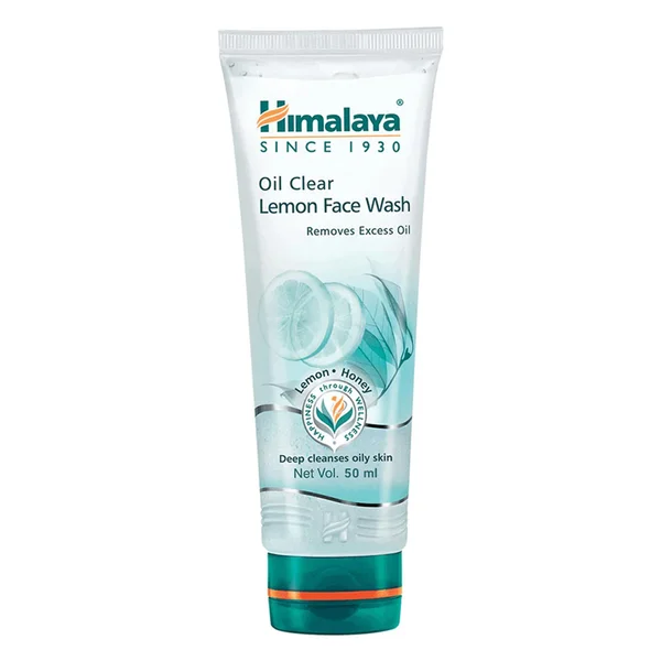 Himalaya Oil Clear Lemon Face Wash 50 ml | Lemon & Honey | Deep Cleansing | Removes Excess Oil | For Oily Skin