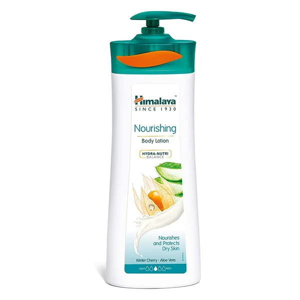 Himalaya Nourishing Body Lotion 400 ml | With Winter Cherry &amp; Aloe Vera | Enriched With Hydra Nutra Blanace | Nourishes &amp; Protects Dry Skin | Non Greasy Lotion, Pack of 1