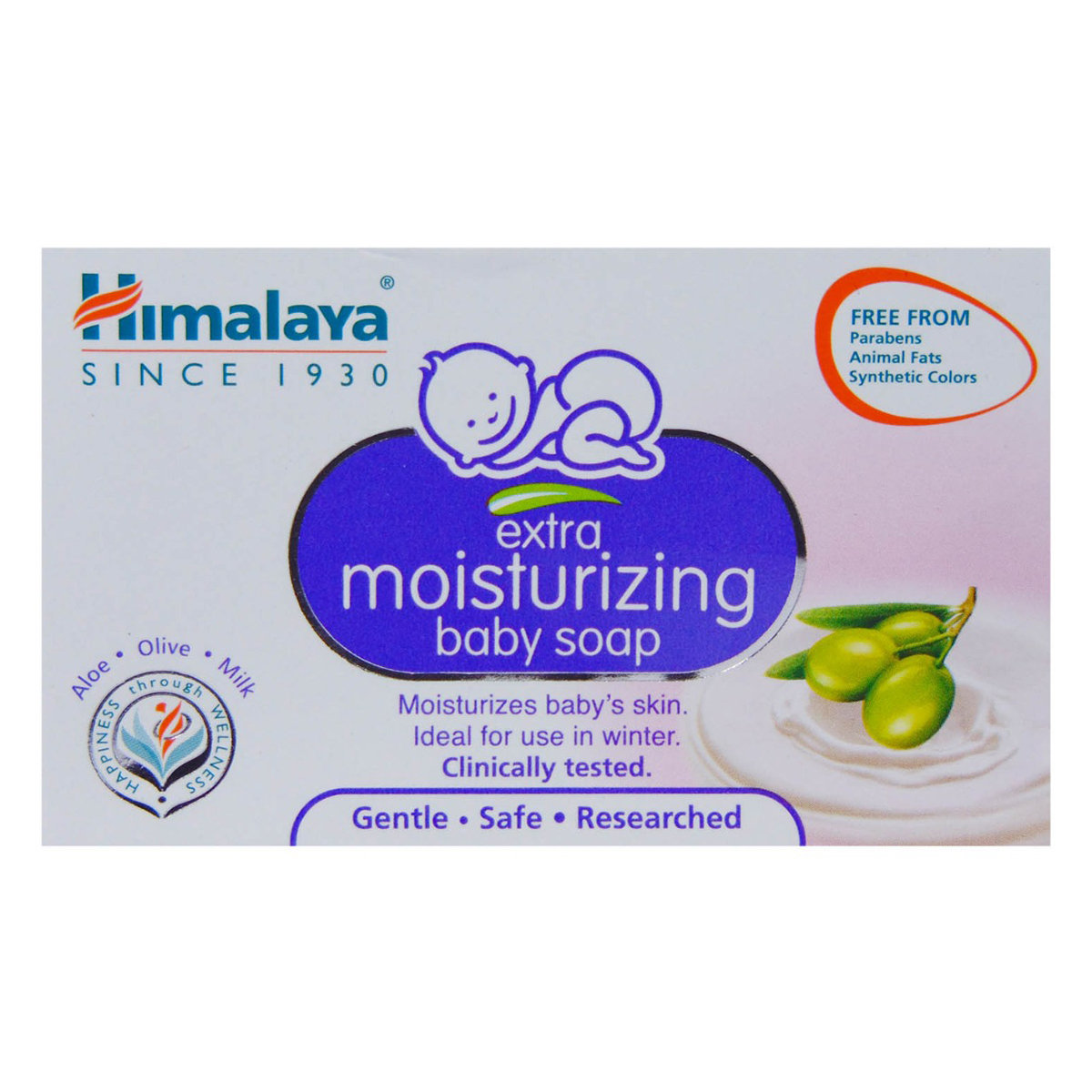 Himalaya Extra Moisturizing Baby Soap, 75 gm, Pack of 1 Himalaya Extra Moisturizing Baby Soap, 75 gm, Pack of 1