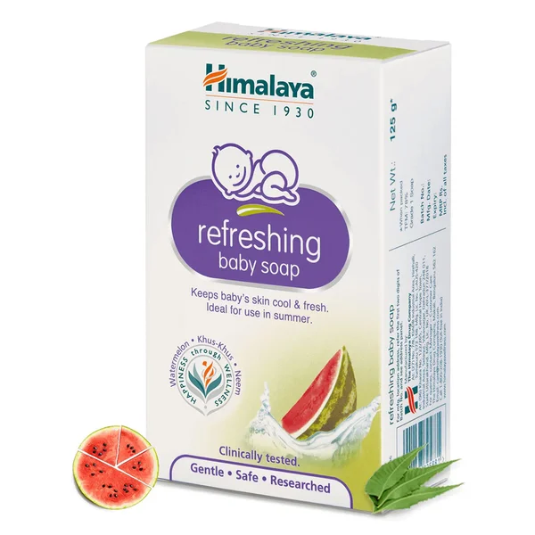 Himalaya Refreshing Baby Soap, 125 gm, Pack of 1
