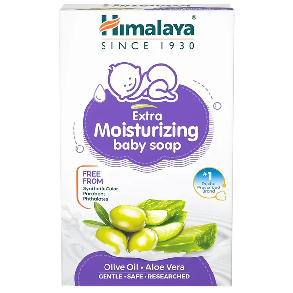 Himalaya Extra Moisturizing Baby Soap, 125 gm, Pack of 1