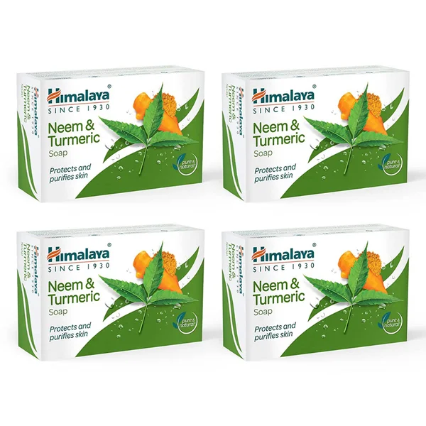 Himalaya Neem &amp; Turmeric Soap, 300 gm (4x125 gm), Pack of 1