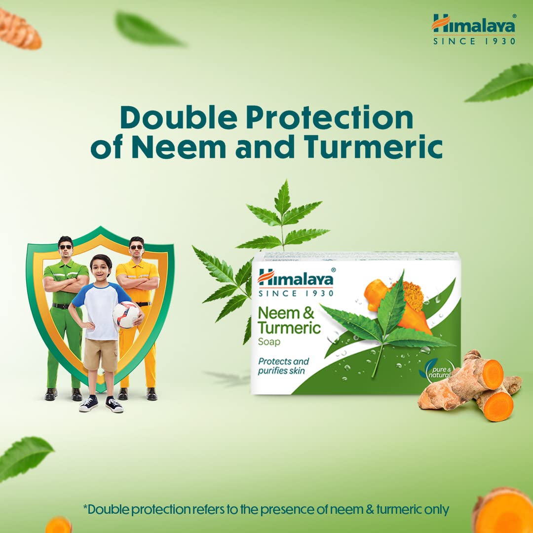 Himalaya Neem & Turmeric Soap, 300 gm (4x125 gm), Pack of 1 Himalaya Neem & Turmeric Soap, 300 gm (4x125 gm), Pack of 1
