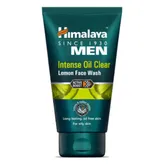 Himalaya Men Intense Oil Clear Lemon Face Wash 50 ml | Lemon &amp; Indian Willow | Removes Excess Oil | Refreshes Skin | Active Boost Technology | For Men | For Oily Skin, Pack of 1
