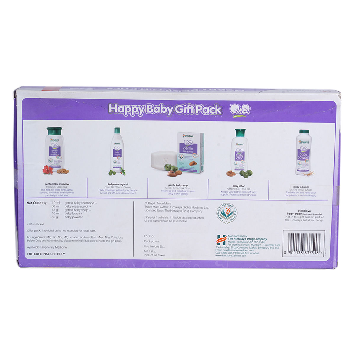 HIMALAYA Happy Baby Gift Pack ( 7 IN 1) - | Buy Baby Care Combo in India |  Flipkart.com