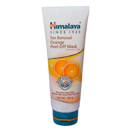 Himalaya Tan Removal Orange Peel-Off Mask 100 gm | Honey & Orange Peel | Clears Impurities | Lightens Skin Tone | For Tan Removal