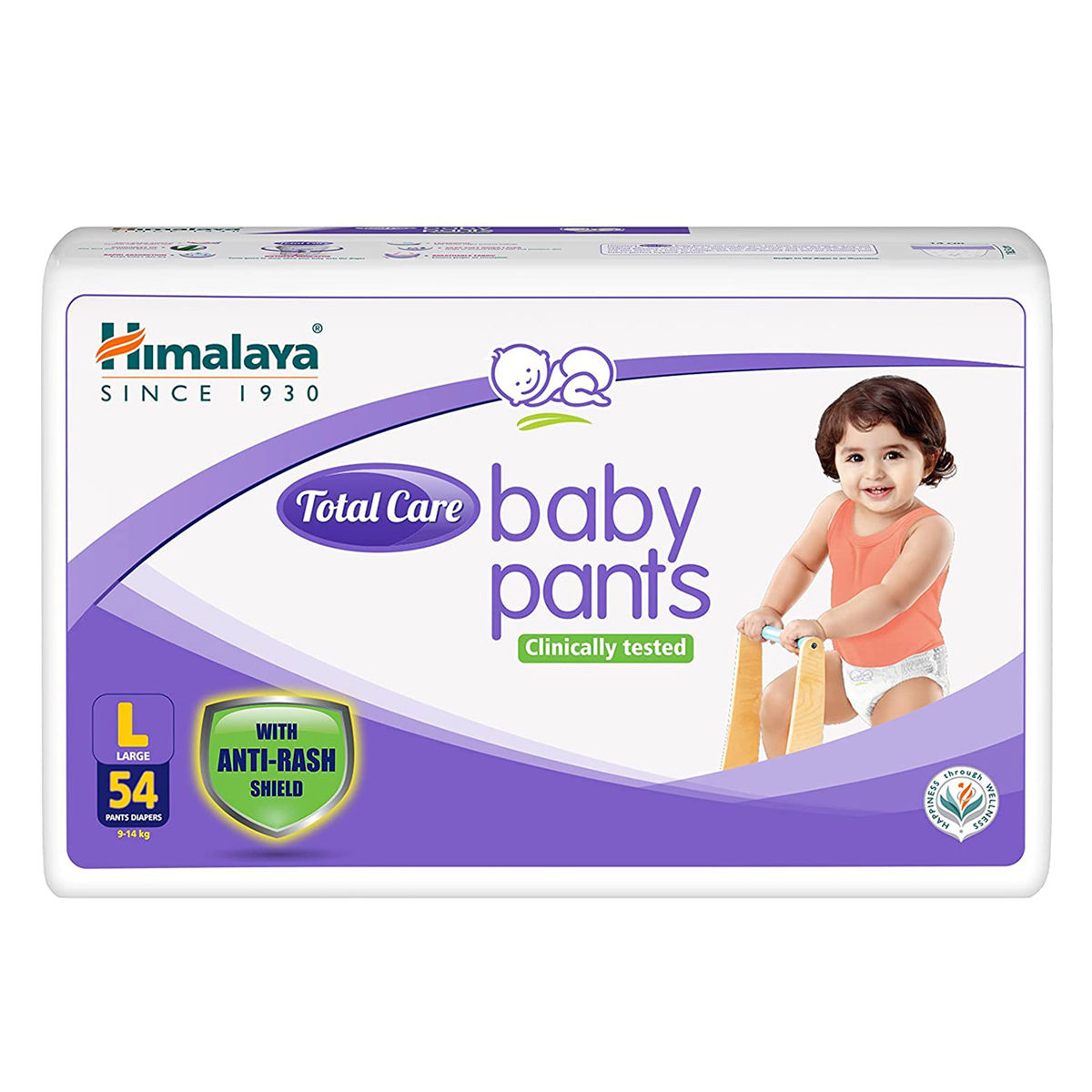 Buy Himalaya Total Care Baby Diaper Pants Large, 54 Count Online