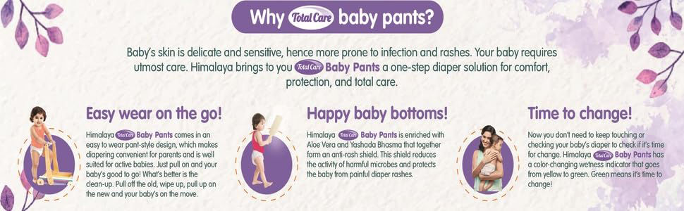 Buy Himalaya Herbal Total Care Baby Pants Style Diapers Extra Large - 54  Pieces & Baby Wipes - 72 Pieces Online at Firstcry.com