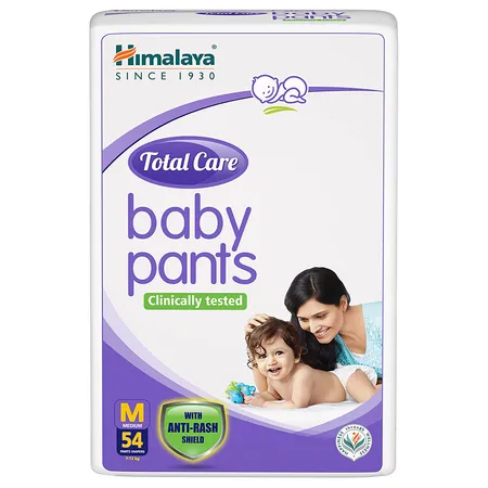 Himalaya Total Care Baby Diaper Pants Medium, 54 Count