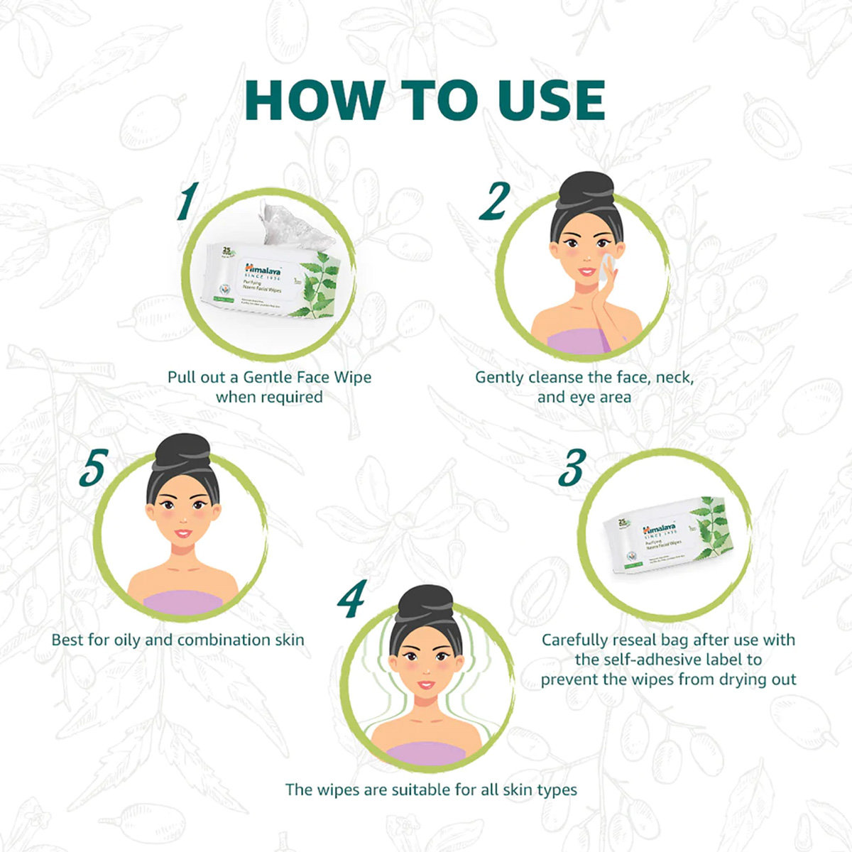 Himalaya Purifying Neem Facial Wipes 25 Count | With Goodness Of Neem | Wipes Away Impurities | Mildy Cleanses | Ideal For Clear & Problem Free Skin, Pack of 1 Himalaya Purifying Neem Facial Wipes 25 Count | With Goodness Of Neem | Wipes Away Impurities | Mildy Cleanses | Ideal For Clear & Problem Free Skin, Pack of 1