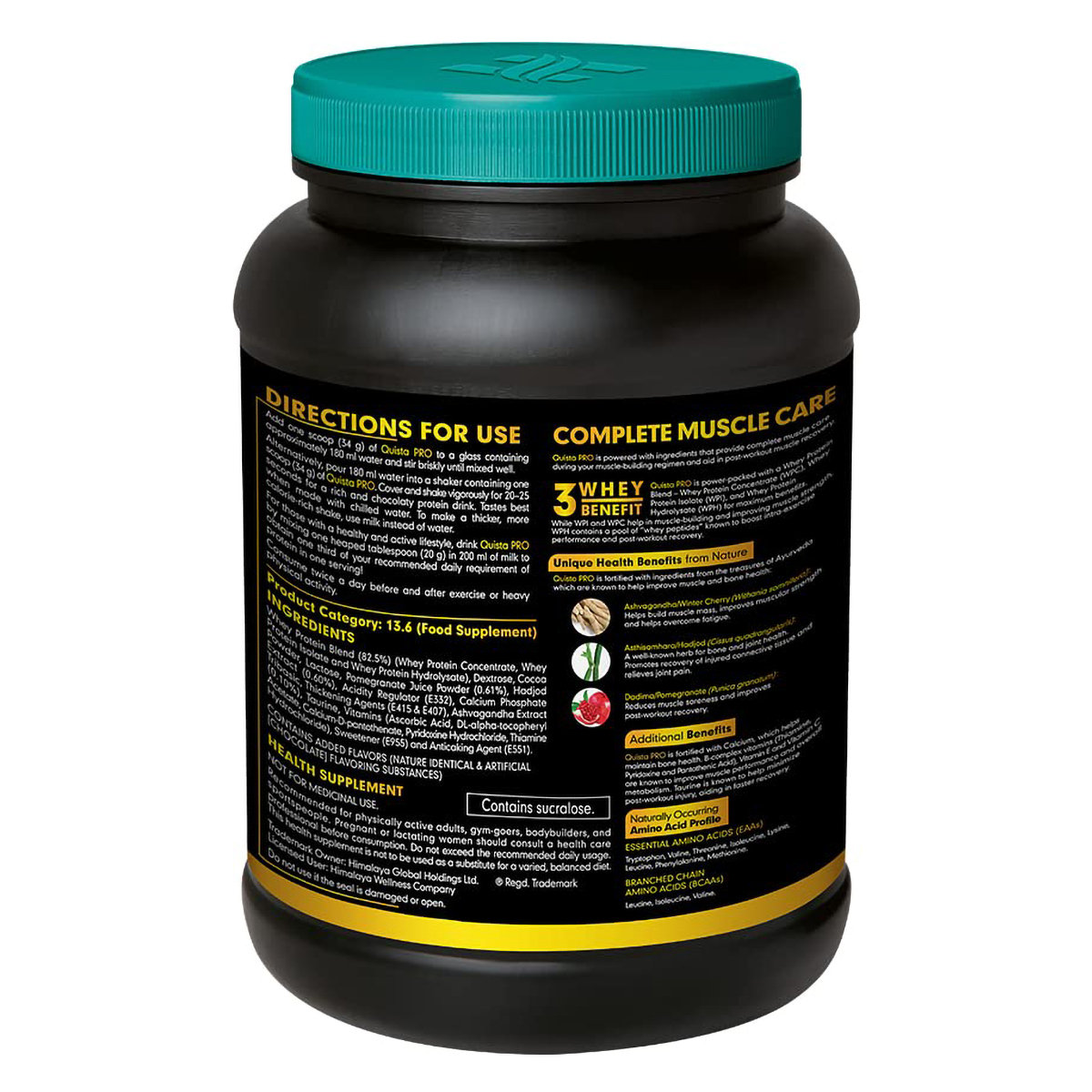 Himalaya Quista Pro 100% Whey Protein Chocolate Flavour Powder, 1 kg, Pack of 1 Himalaya Quista Pro 100% Whey Protein Chocolate Flavour Powder, 1 kg, Pack of 1