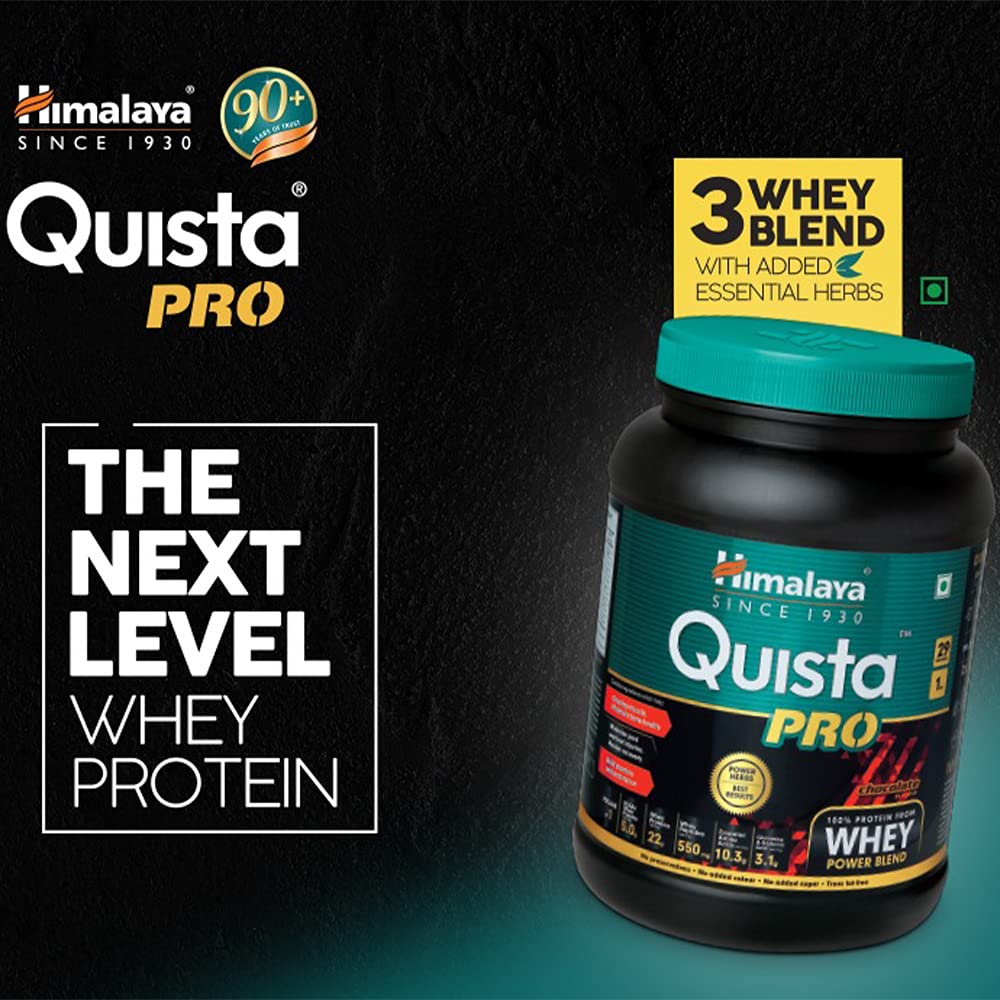 Himalaya Quista Pro 100% Whey Protein Chocolate Flavour Powder, 1 kg, Pack of 1 Himalaya Quista Pro 100% Whey Protein Chocolate Flavour Powder, 1 kg, Pack of 1