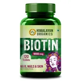 Himalayan Organics Biotin 10000 mcg, 120 Tablets, Pack of 1