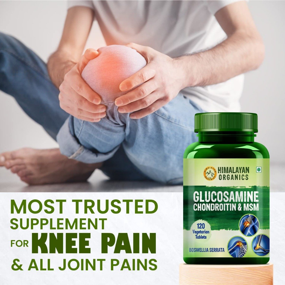 Vlado's Himalayan Organics Glucosamine Chondroitin & MSM, 120 Tablets, Pack of 1 Vlado's Himalayan Organics Glucosamine Chondroitin & MSM, 120 Tablets, Pack of 1