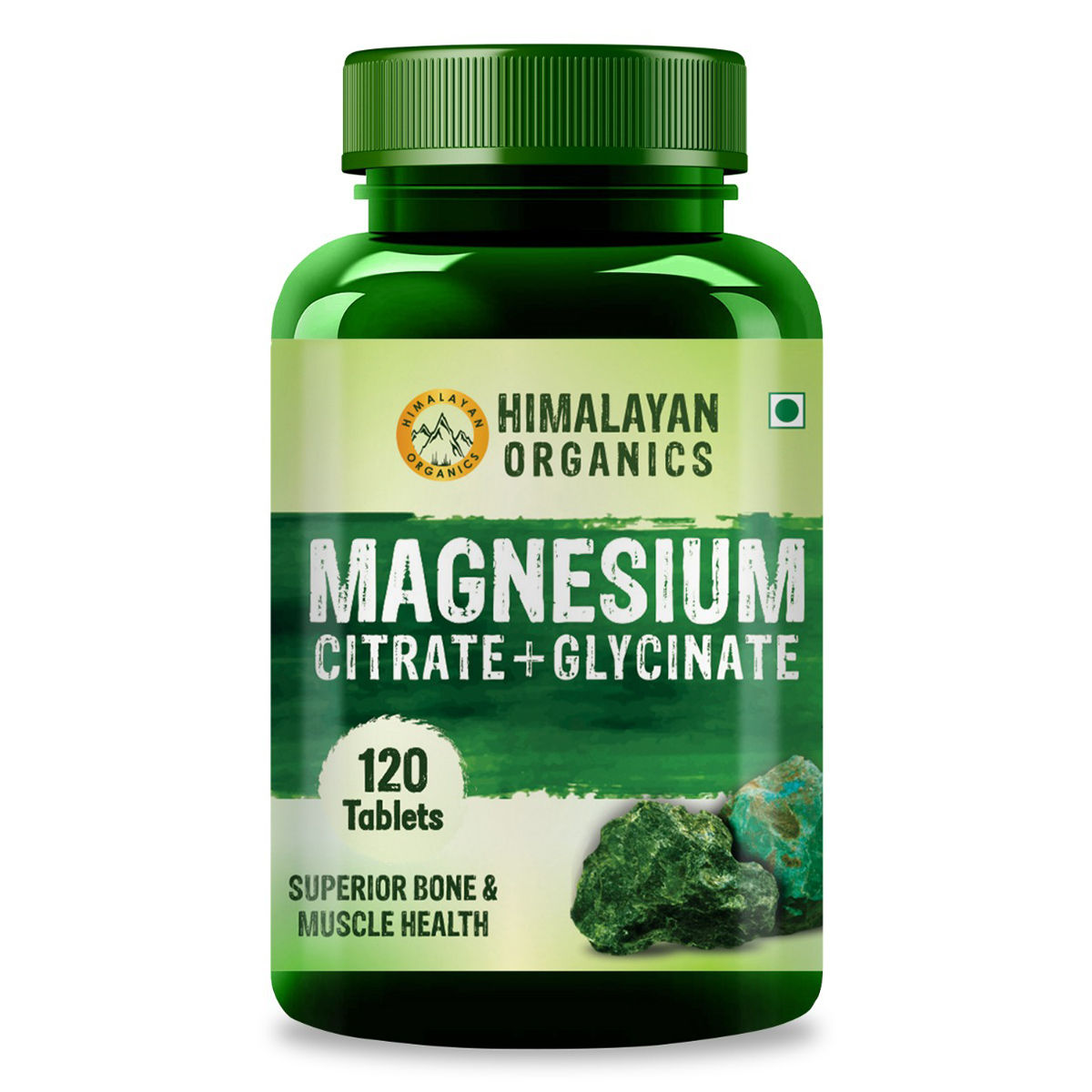 Buy Himalayan Organics Magnesium Citrtate+Glycinate, 120 Tablets Online